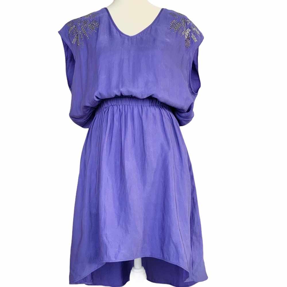Express Purple/Blue Blousing Dress